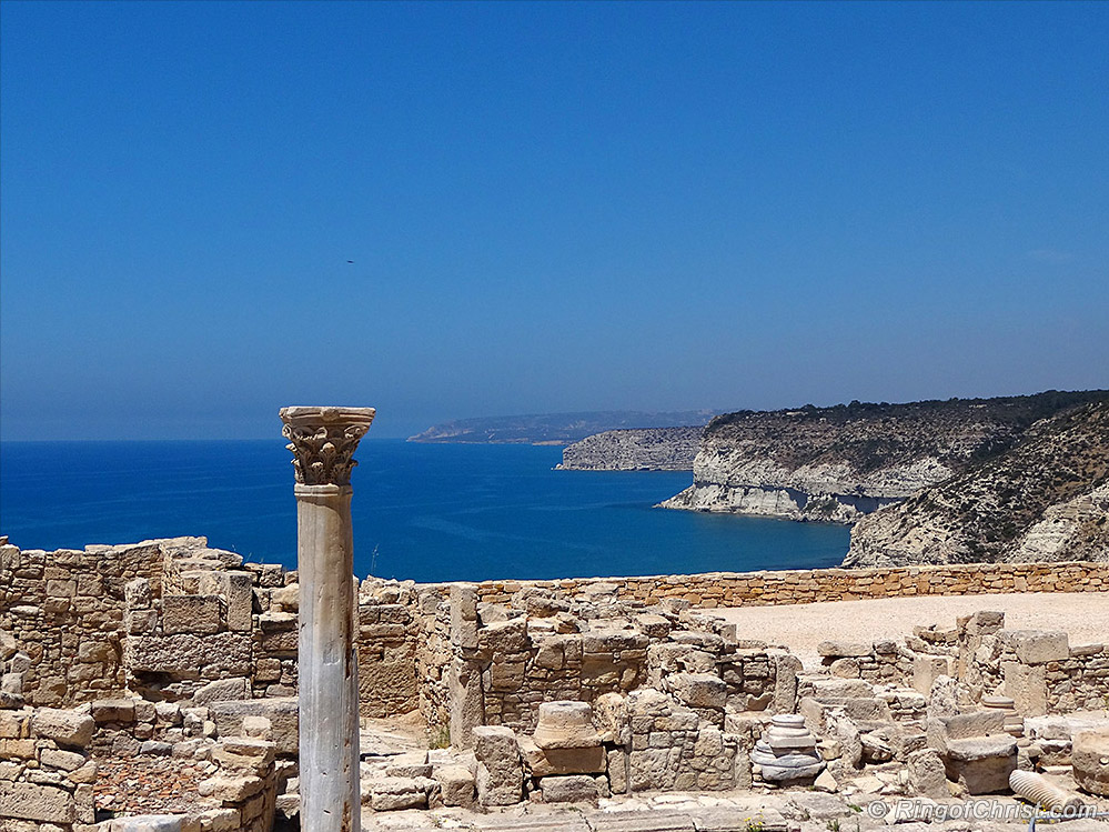 View from Kourion along the coastal Cliffs