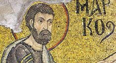 Mosaic of St Mark at Ayia Sofia Cathedral