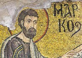 Mosaic of St Mark at Ayia Sofia Cathedral