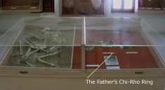 Final resting place of the young Christian family, at the Kourion Museum