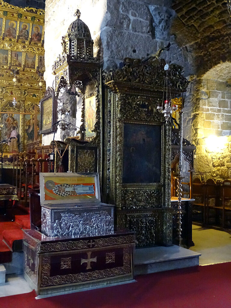 Lazarus Reliquary inside Lazarus Church