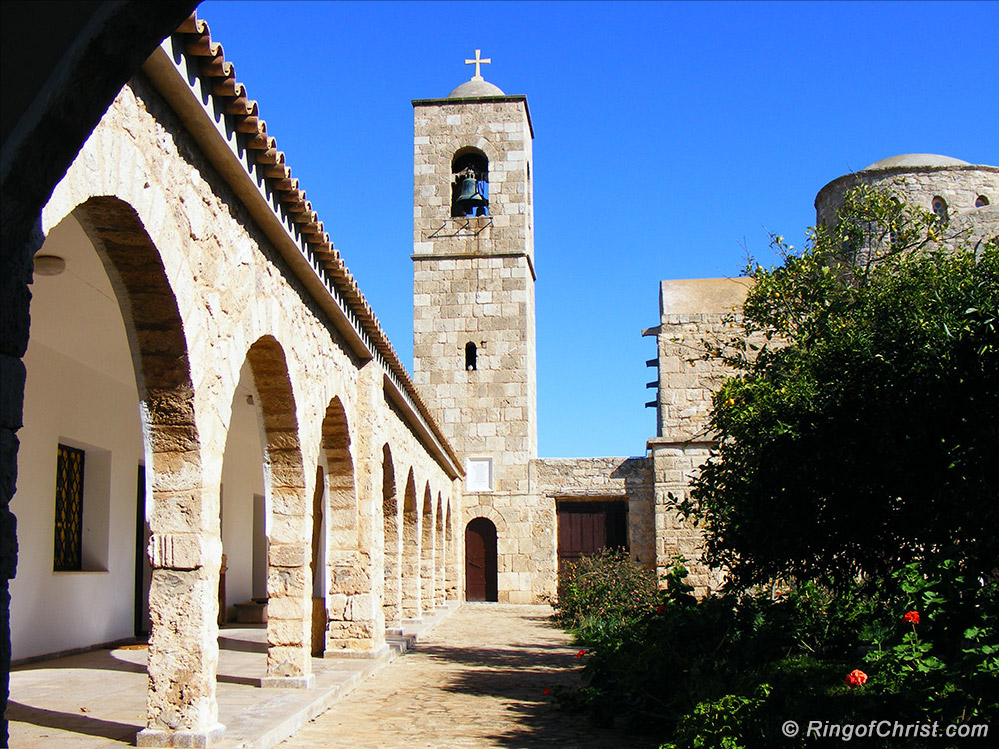 St Barnabas Monastery Courtyard and Bell tower