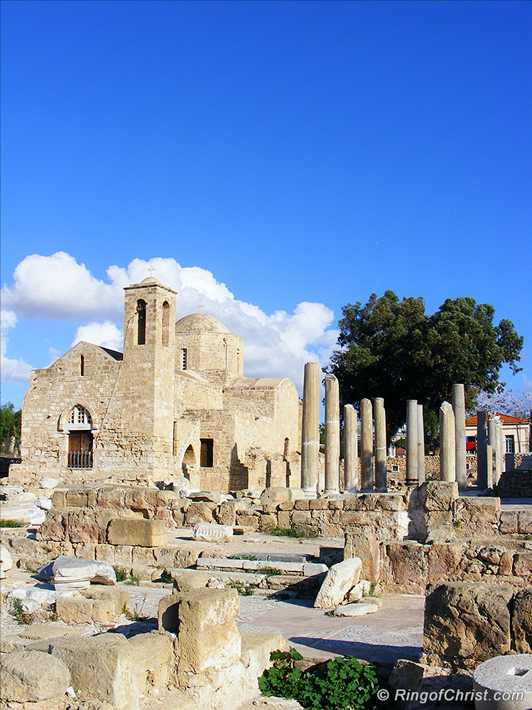 St Paul's Church, atop Chrysopolitissa Basilica