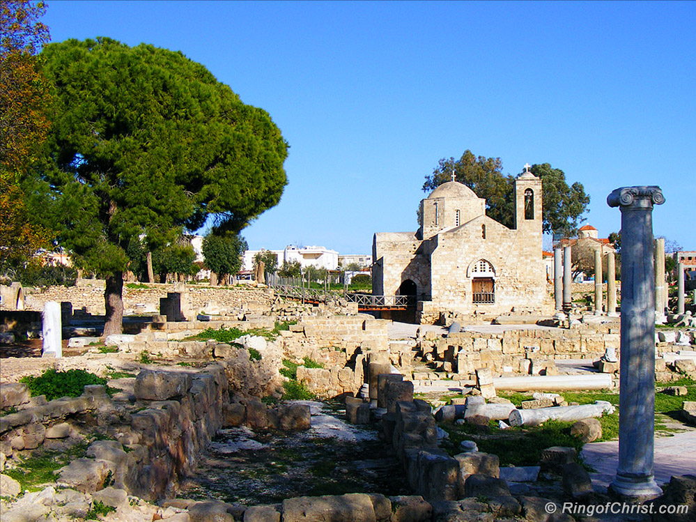 St Paul's Church, on the ruins of Chrysopolitissa Basilica