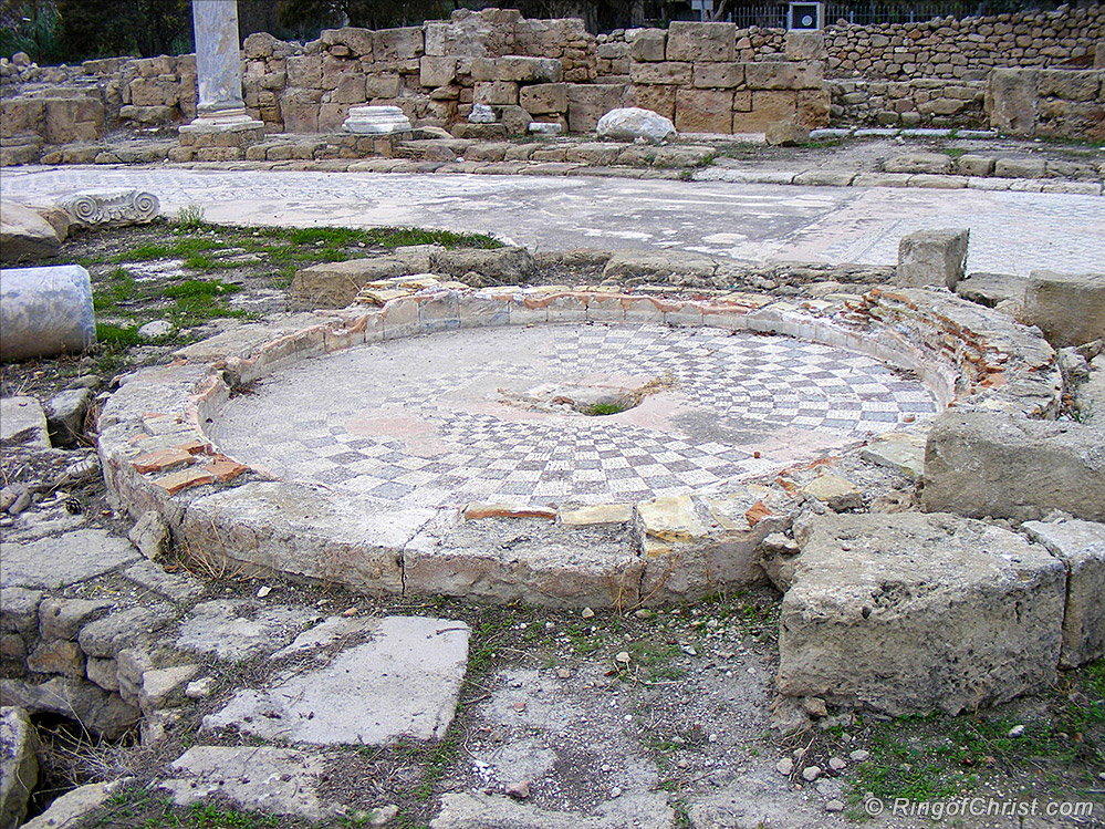  Circular Mosaic on the Basilica floor