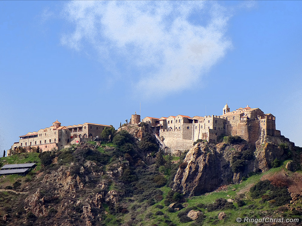 Stavrouvouni is an imposing fortified Monastery