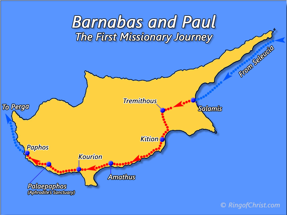 BArnabas and Paul's Missionary Journey through Cyprus