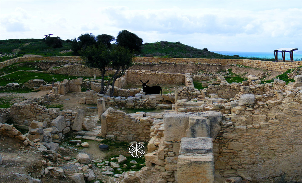 The Kourion Earthquake House, viewed from above the ring's find spot