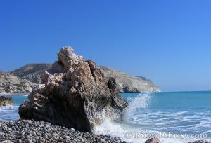 Coastal rock formation near Aphrodite's Rock