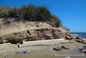 Ancient Steps unearthed by Coastal Erosion at Salamis Port